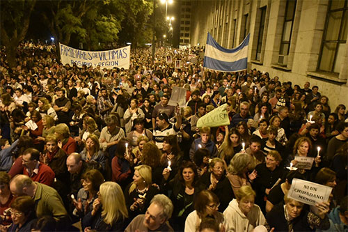Una multitudinaria marcha en la ciudad argentina contra la violencia Los habitantes de Rosario reclaman medidas de seguridad
